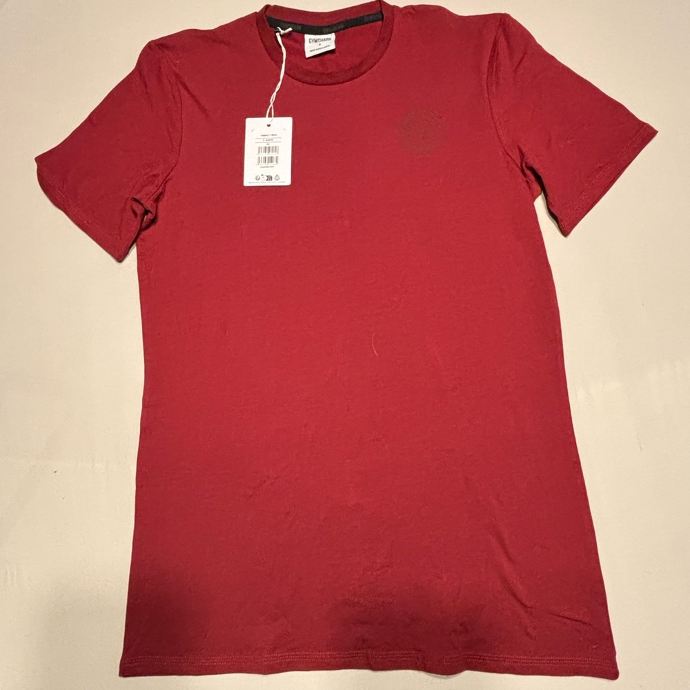 Gymshark Men’s Crew Neck T-Shirt — Red